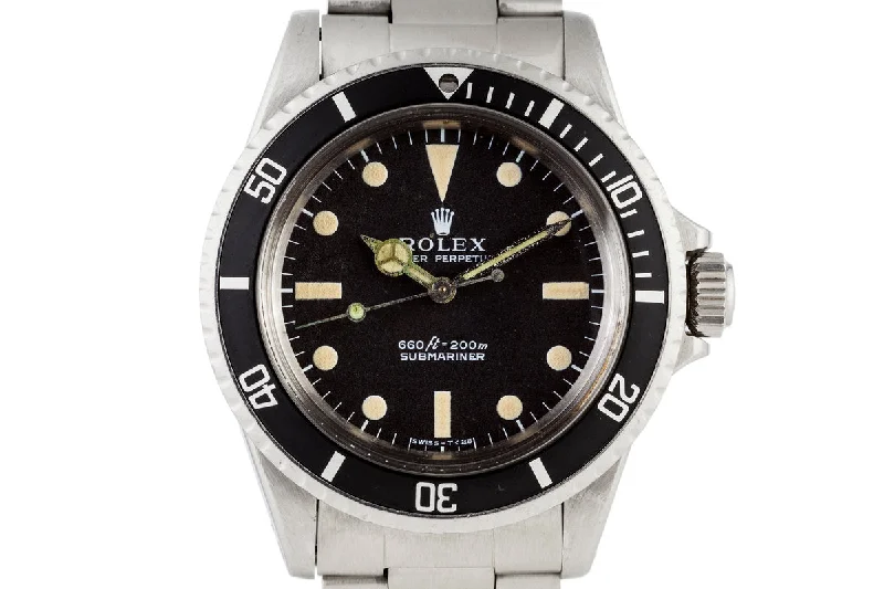 Explore Rolex’s Exclusive Timepiece Collection –1973 Rolex Submariner 5513 'Non-Serif" Dial