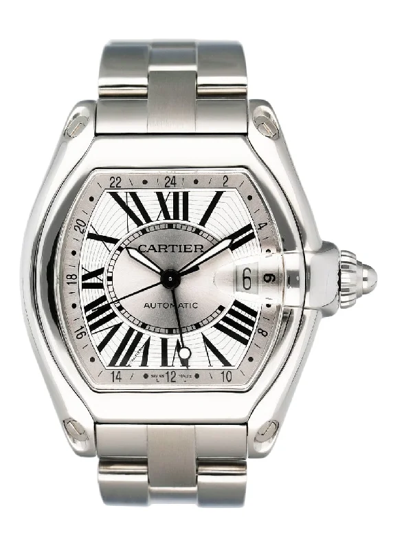 Explore Cartier Watches for the True Connoisseur –Cartier Roadster XL W62032X6 GMT Stainless Steel Mens Watch