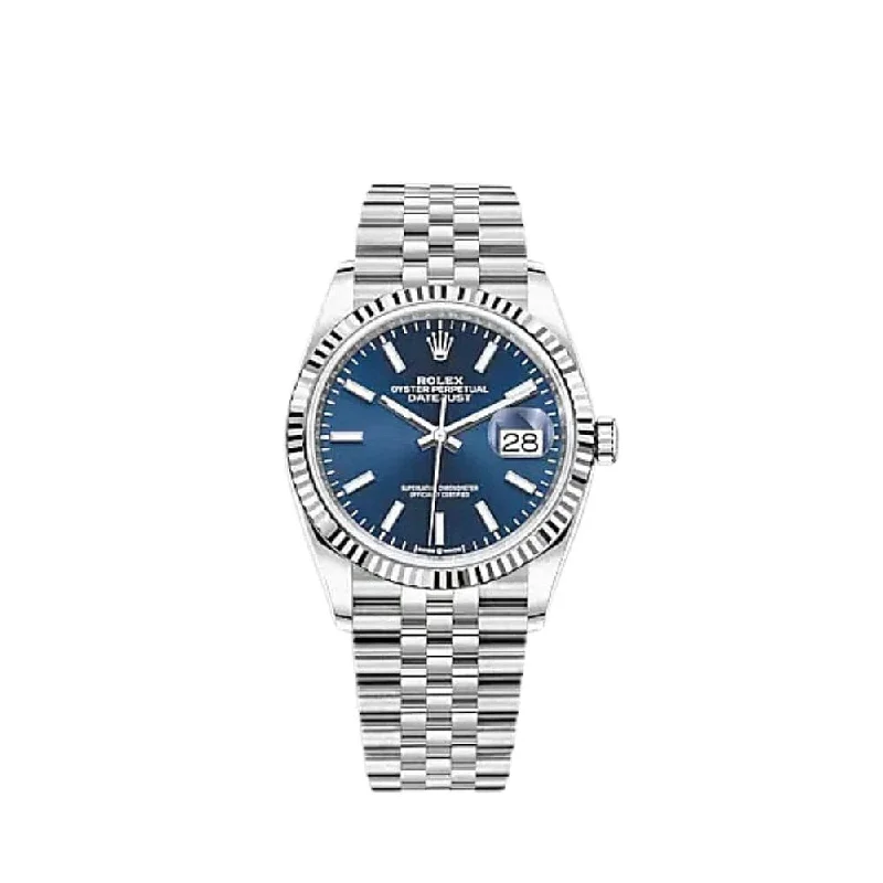 Iconic Rolex Models for Every Wrist –Rolex Datejust 126234 White Gold Stainless Steel Blue Dial Jubilee