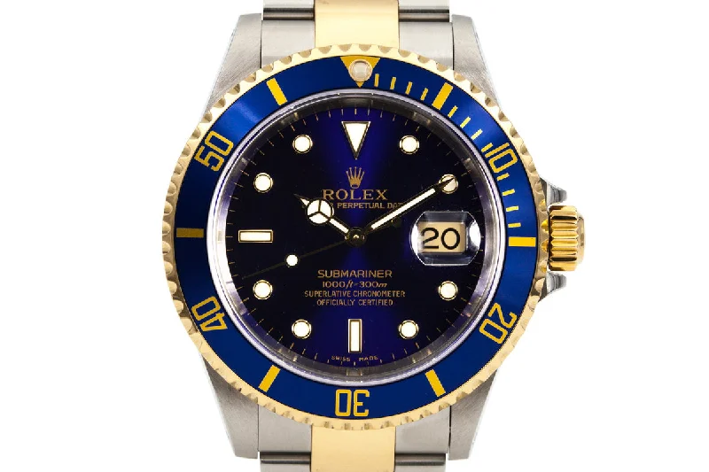 Rolex Watches: Luxury Timepieces for the Modern Age –2000 Rolex Two Tone Submariner 16613 with Rolex Service Papers