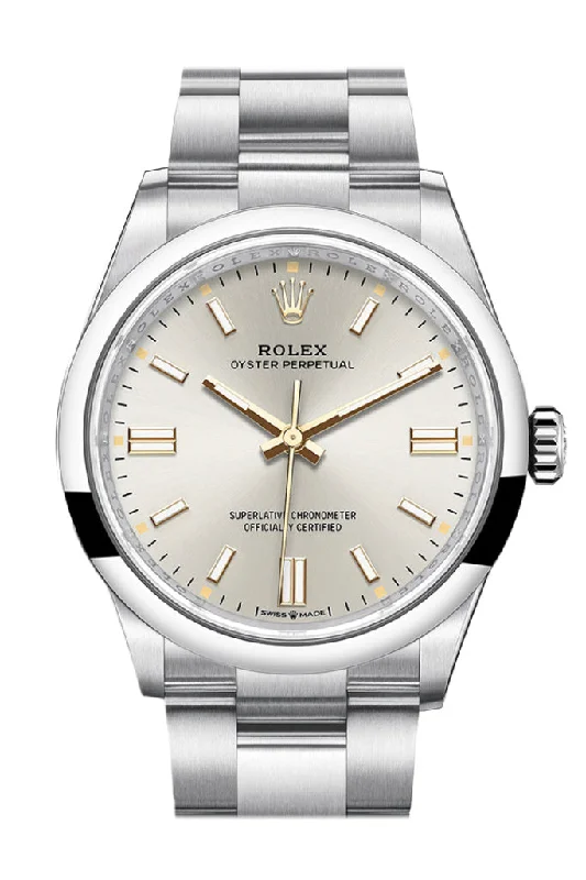 Discover the Latest Rolex Collections –Rolex Oyster Perpetual 36 Silver Dial Oyster Bracelet Watch 126000