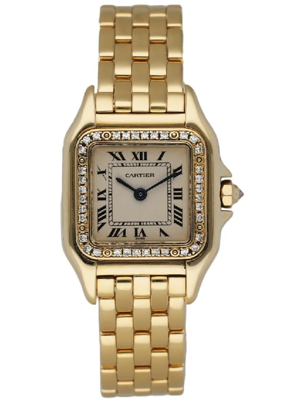 Find Rare Cartier Watches for Sale –Cartier Panthere 1280 18K yellow Gold Diamonds Ladies Watch