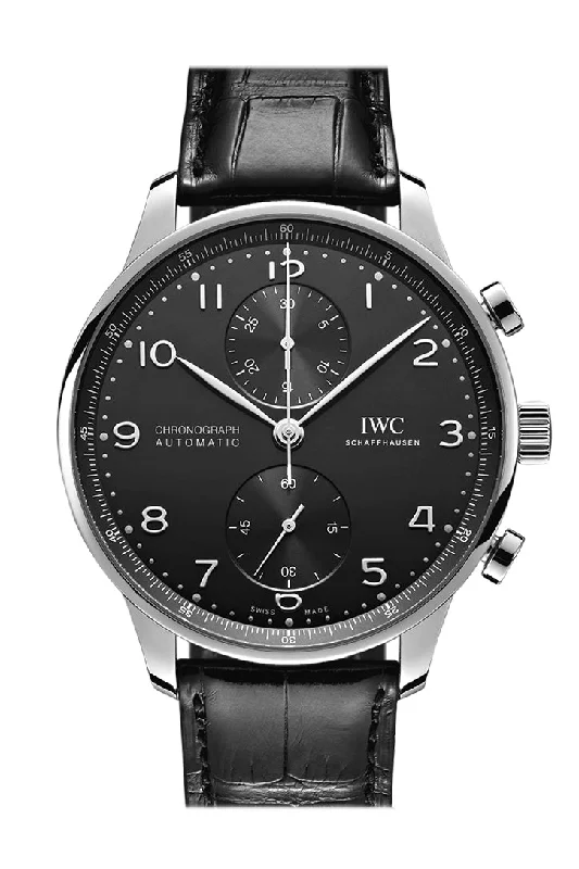 Find IWC Watches for Every Style –IWC Portuguese SS 41 Black Dial Watch IW371609