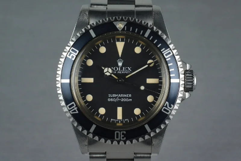 Shop Rolex Watches for Every Occasion –1981 Rolex Submariner 5513 Mark IV Maxi Dial