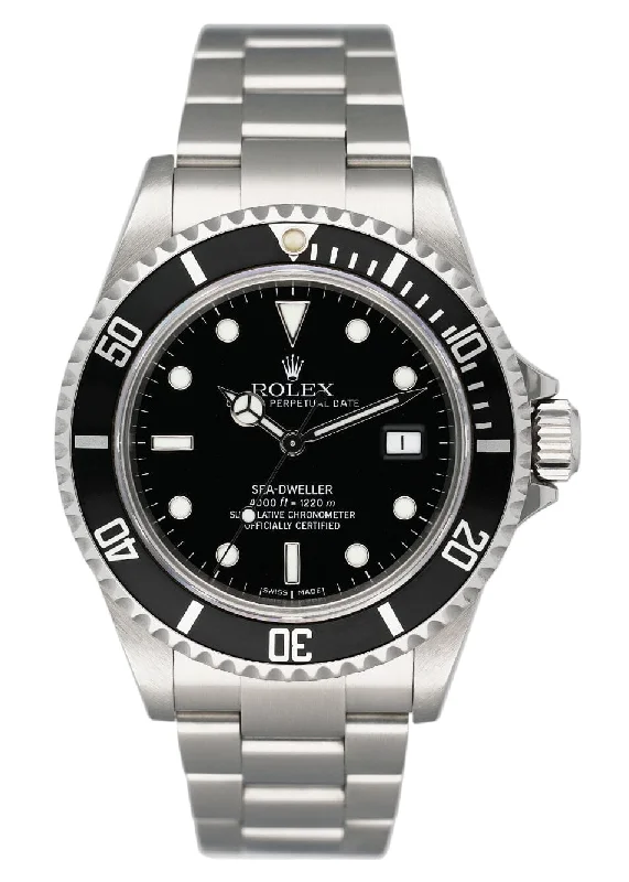 Explore Rolex Watches for Enduring Style –Rolex Sea Dweller 16600 Black Dial Steel Mens Watch Box Papers