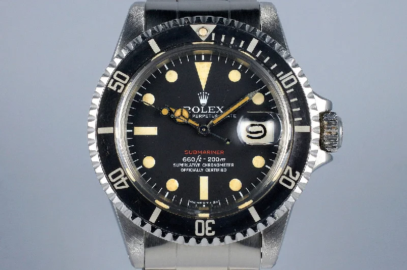 Explore Rolex Watches for Enduring Style –1971 Rolex Red Submariner 1680 Mark V Dial