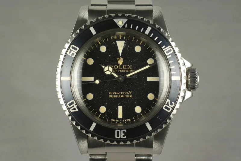 Authentic Rolex Watches for You –1964 Rolex Submariner 5513 with Gilt Meters First Dial