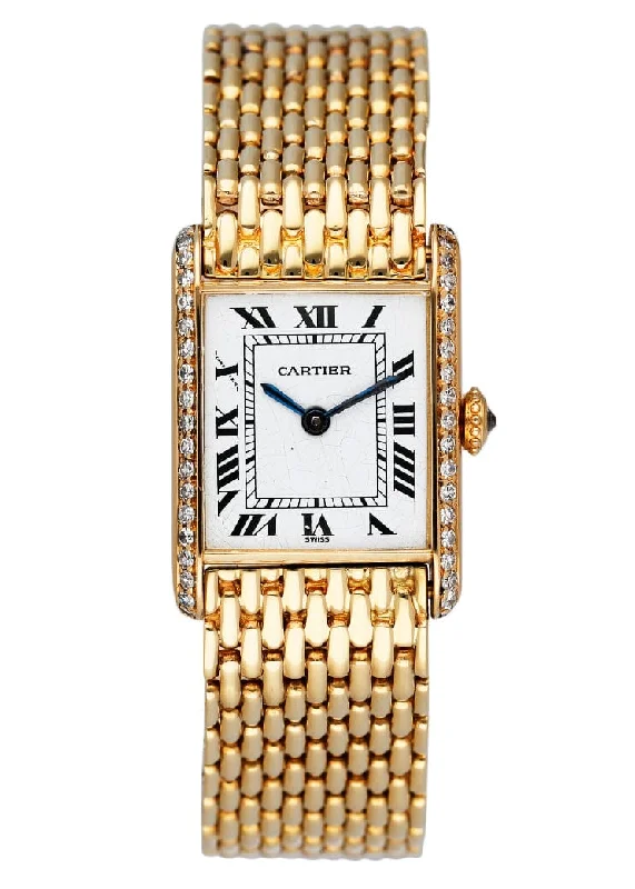 Discover the Most Popular Cartier Models –Cartier Tank Louis 6711 Diamond Bezel Ladies Watch