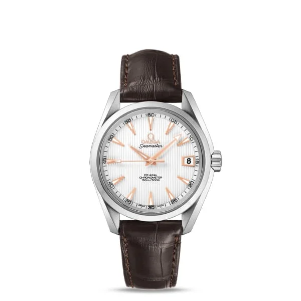 Omega Watches: Swiss Quality You Can Trust –Omega Seamaster 39mm Watch - Ref: 231.13.39.21.02.002 - Silver Index Dial, Brown Leather Strap