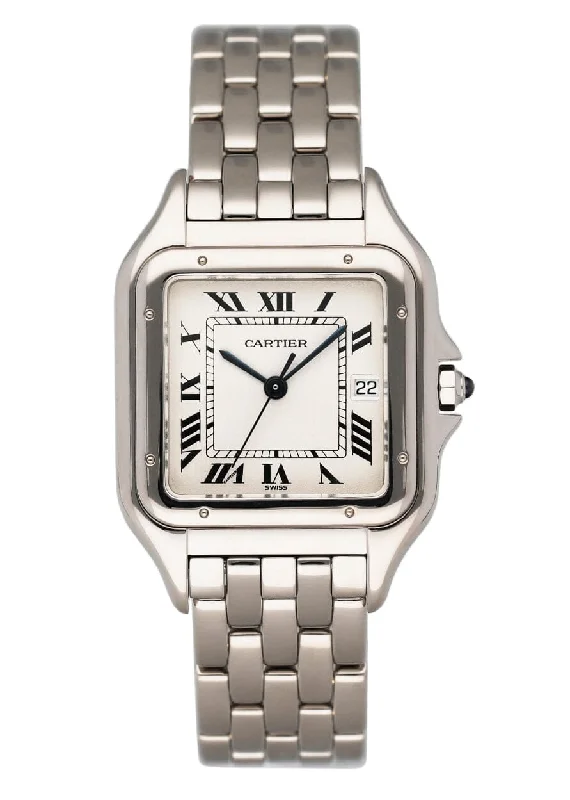 Shop Cartier Watches for the Finest Quality –Cartier Panthere Large W25020F3 18K White Gold Mens Watch