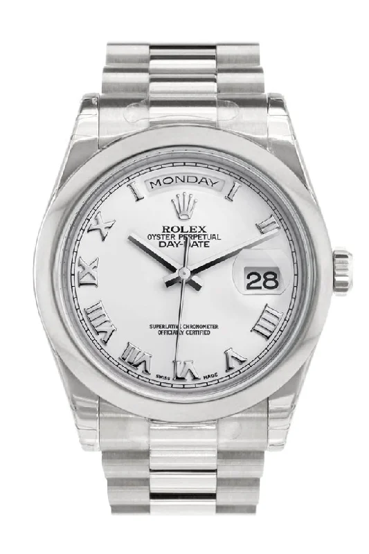 Discover Rolex Watches That Reflect Your Style –Rolex Day Date 36 White Roman Dial President Men's Watch 118206