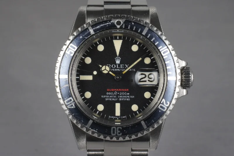 Explore Rolex Watches for Timeless Appeal –1970 Rolex Red Submariner 1680 Mark IV