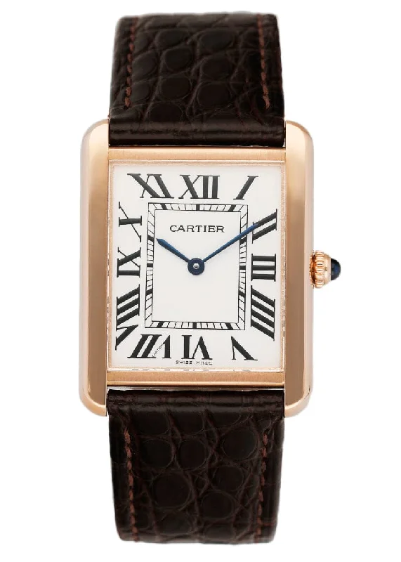 Discover Cartier Watches for Every Taste –Cartier Tank Solo W5200025 18K Rose Gold Mens Watch