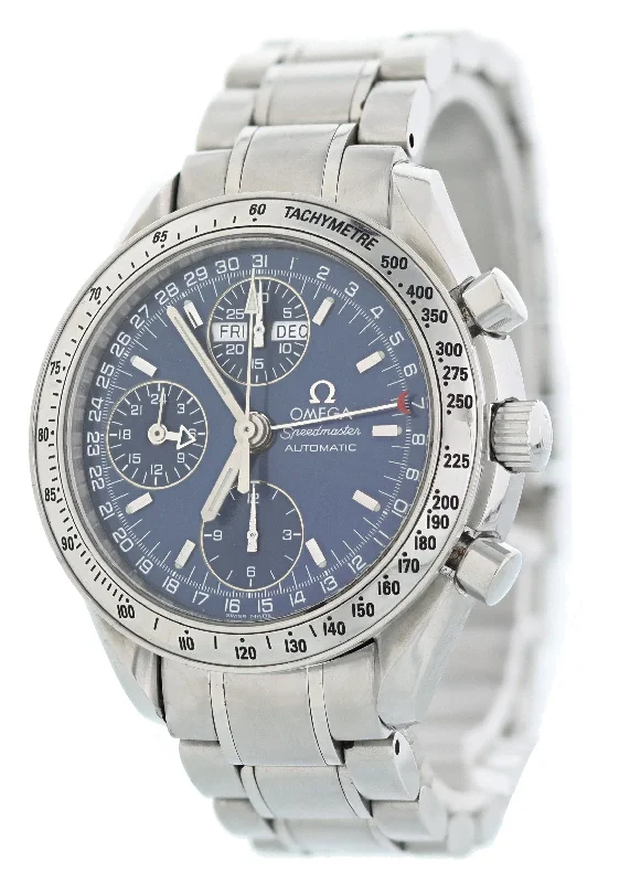 Explore the World of Omega Watchmaking –Omega Speedmaster Triple Date 3523.81.00 Mens Watch