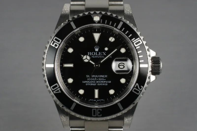 Luxury Rolex Watches Available Online –2006 Rolex Submariner 16610 with Box and Papers