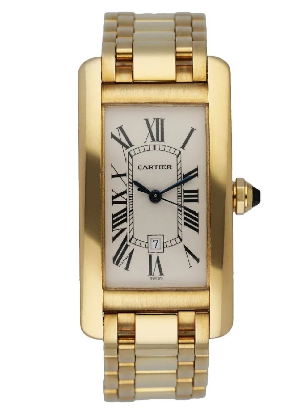 Shop Cartier Watches for Rare, Iconic Models –Cartier Tank Americaine W26035K2 /1725 18K Yellow Gold Watch