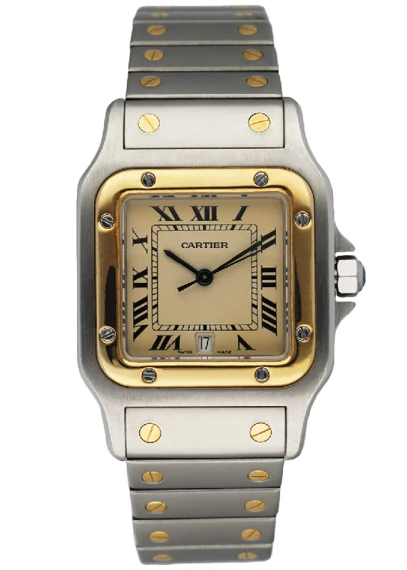 Shop Cartier Watches for the Ultimate Timepiece –Cartier Santos Galbee 187901 Two Tone Men's Watch