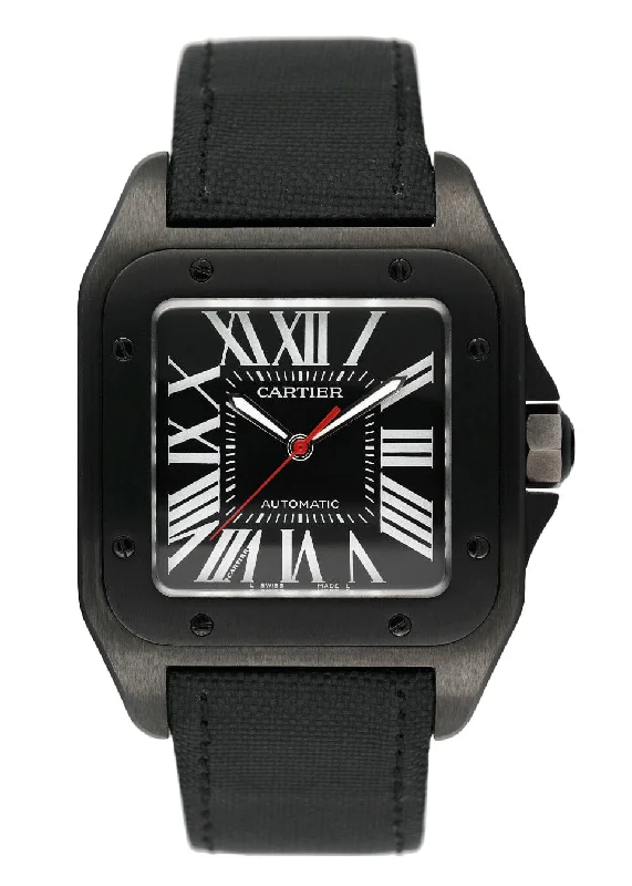 Find Cartier Watches with Elegant Design –Cartier Santos-100 Large WSSA0006 Carbon Mens Watch