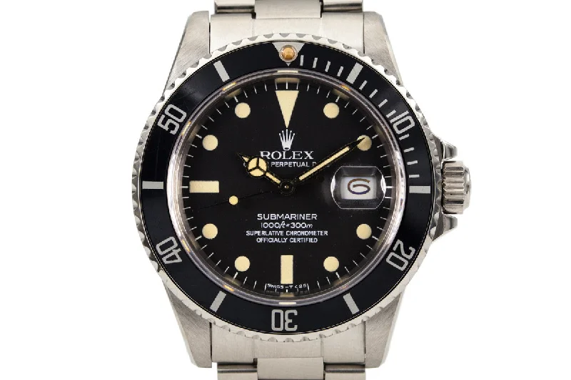 Shop Iconic Rolex Watches Today –1983 Rolex Submariner 16800 Matte Dial