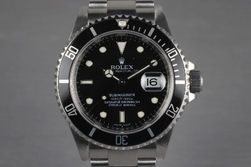 Discover Rolex Watches That Reflect Your Style –2009 Rolex Submariner 16610 with Box and Papers