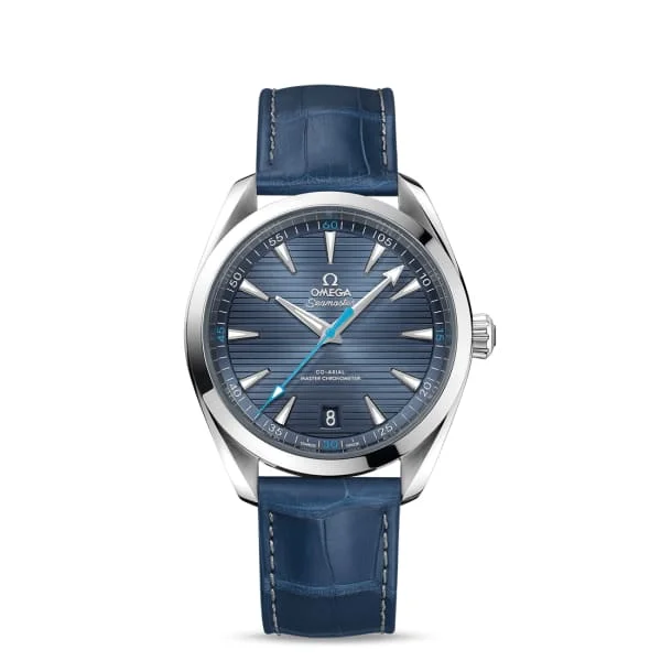 Omega Watches: Designed for Timeless Elegance –Omega Seamaster 41mm Watch - Ref: 220.13.41.21.03.002 - Blue Index Dial, Blue Leather Strap