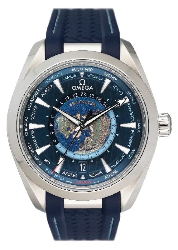 Omega Watches: Designed for the Sophisticated –Omega Seamaster Aqua Terra GMT Worldtimer 220.12.43.22.03.001 Watch Box Papers