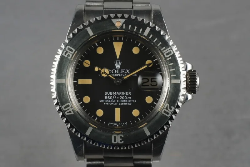 Explore Rolex Watches for Timeless Appeal –1979 Rolex Submariner 1680 with Orange colored lume