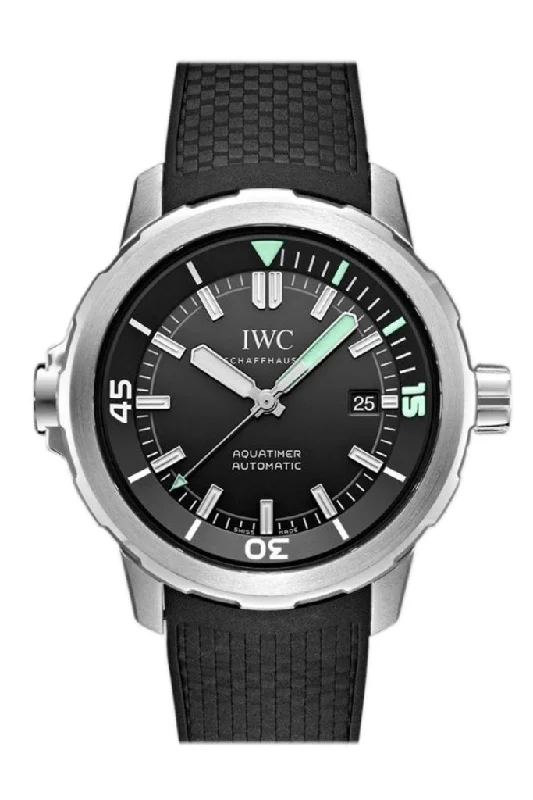 Find Rare IWC Models with Exclusive Designs –IWC Aquatimer  Black Dial Black Rubber 42mm Men's Watch IW329001