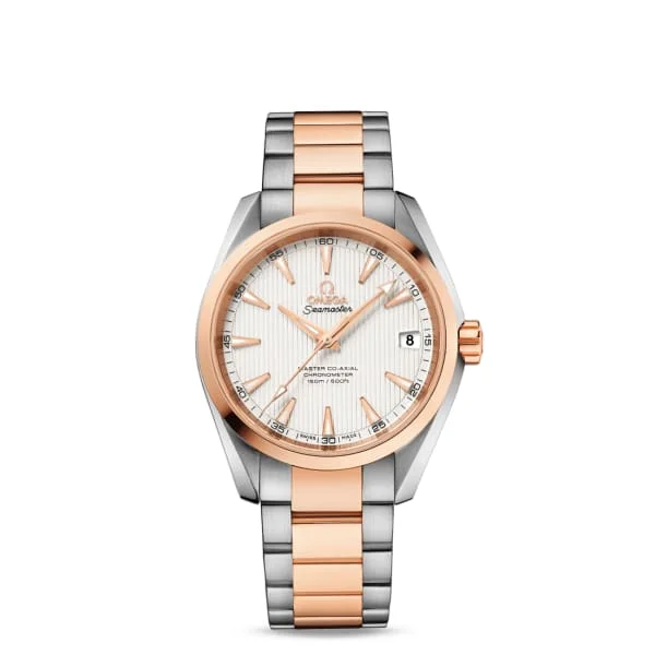 Omega Watches: Designed for the Elite Collector –Omega Seamaster 39mm Watch - Ref: 231.20.39.21.02.001 - Silver Index Dial, Two Tone Stainless Steel & 18K Rose Gold Bracelet