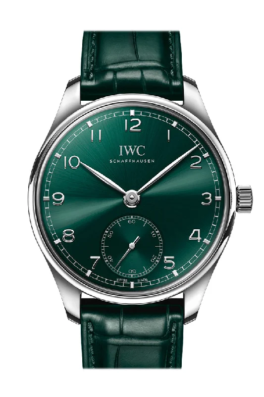 Shop IWC Watches for Superior Craftsmanship –IWC Portuguese 40 Green Dial Watch IW358310