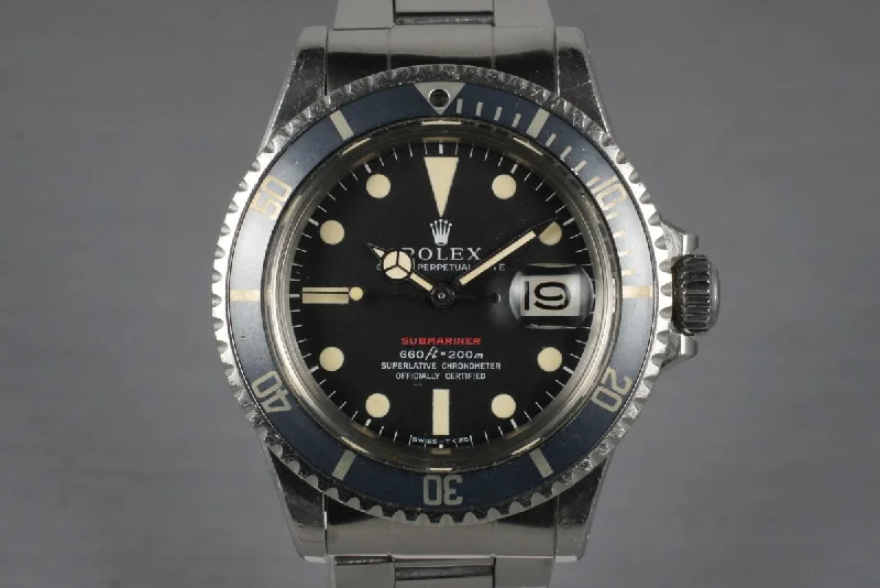 Discover Rolex Timepieces for Your Collection –1970 Rolex Red Submariner 1680 Mark IV Dial