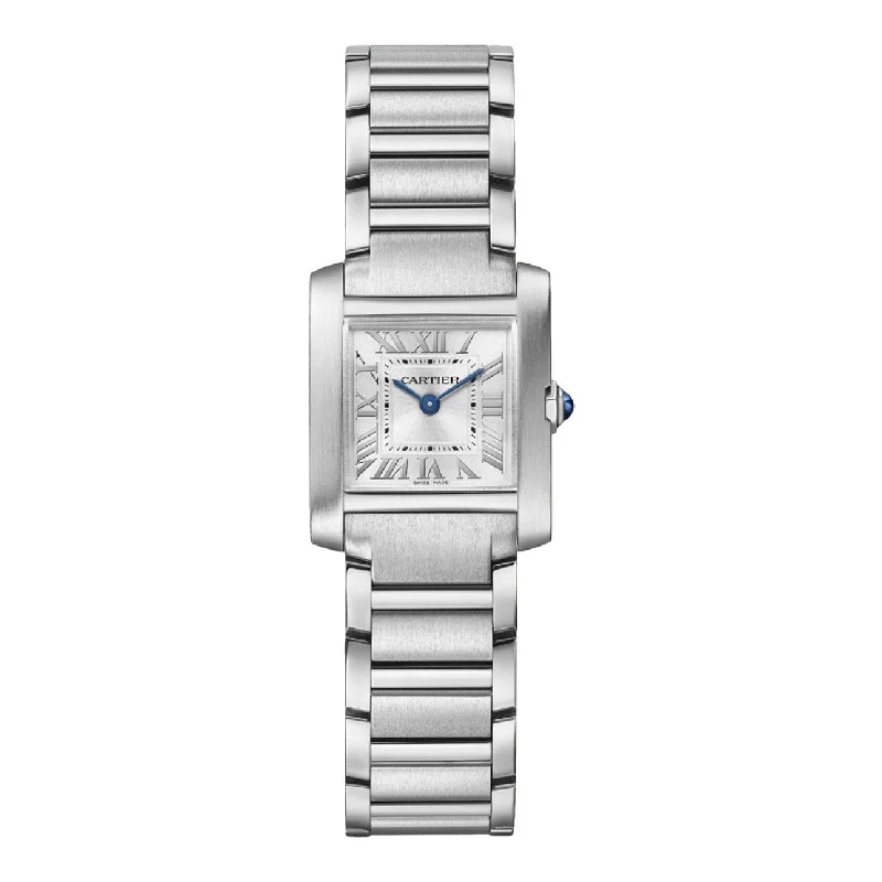 Find Your Signature Cartier Watch –Cartier Tank Francaise 25.7mm Women's watch - Ref: WSTA0065 - Silver Roman Dial, Stainless Steel Bracelet