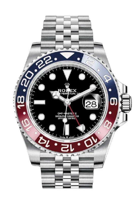 Shop Rolex Watches for Rare and Exclusive Timepieces –Rolex GMT Master II Black Dial Jubilee Bracelet Men's Watch 126710BLRO 126710