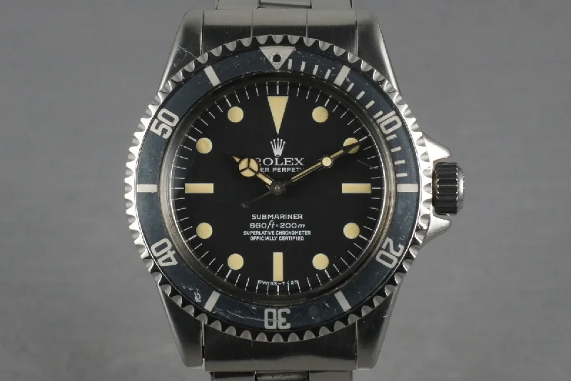 Explore Limited Edition Rolex Watches –1964 Rolex Submariner 5512 PCG case with Matte Dial