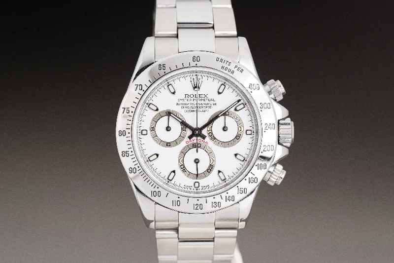 Shop Rolex Watches for Unmatched Precision –2004 Rolex White Dial Daytona 116520 Box, Papers, Booklets & Hangtag