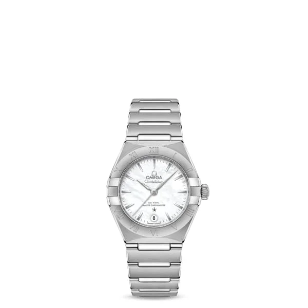 Omega Watches: Crafted for Enduring Quality –Omega Constellation 29mm Watch - Ref: 131.10.29.20.05.001 - White Mother of Pearl Index Dial, Stainless Steel Bracelet