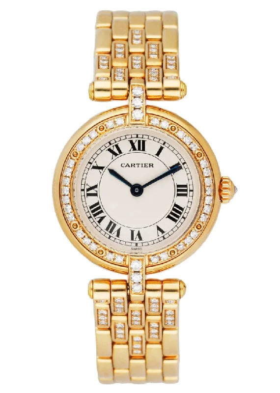 Explore Cartier Watches for Ultimate Elegance –Cartier Panthere Vendome 8057916 18K Yellow Gold Ladies Watch Box Papers