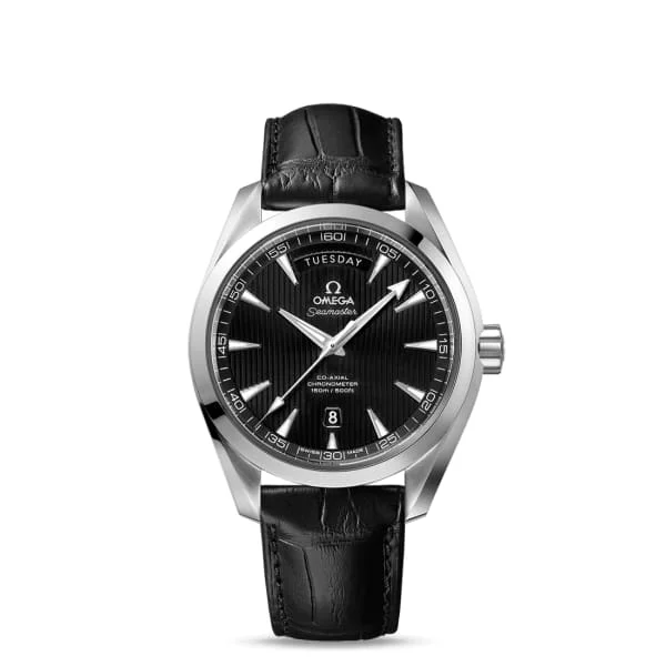 Omega Watches: Swiss Excellence for the Discerning –Omega Seamaster 42mm Watch - Ref: 231.13.42.22.01.001 - Black Index Dial, Black Leather Strap