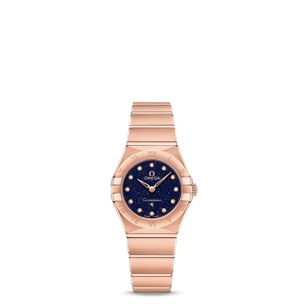 Omega Watches: Crafted for Ultimate Luxury –Omega Constellation 25mm Watch - Ref: 131.50.25.60.53.002 - Blue Diamond Index Dial, 18K Rose Gold Bracelet