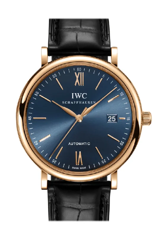 Find IWC Watches for Sophisticated Tastes –IWC Portofino Rose Gold on Strap Watch IW356522