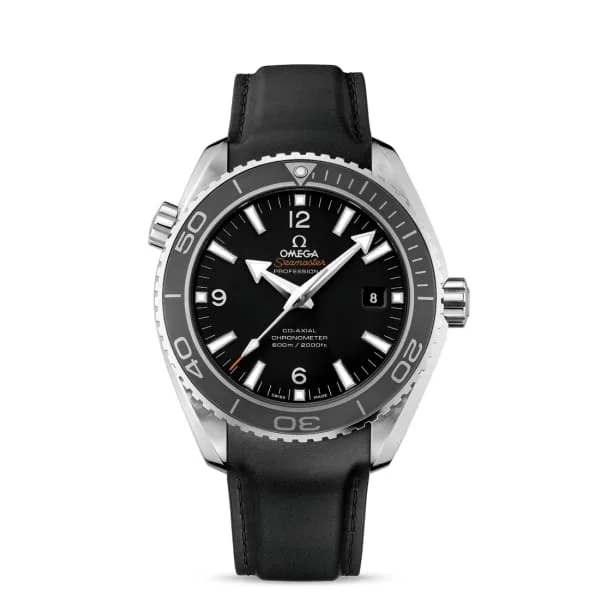 Omega Watches: Iconic Timepieces for Every Taste –Omega Seamaster 46mm Watch - Ref: 232.32.46.21.01.003 - Black Index Dial, Black Rubber Strap