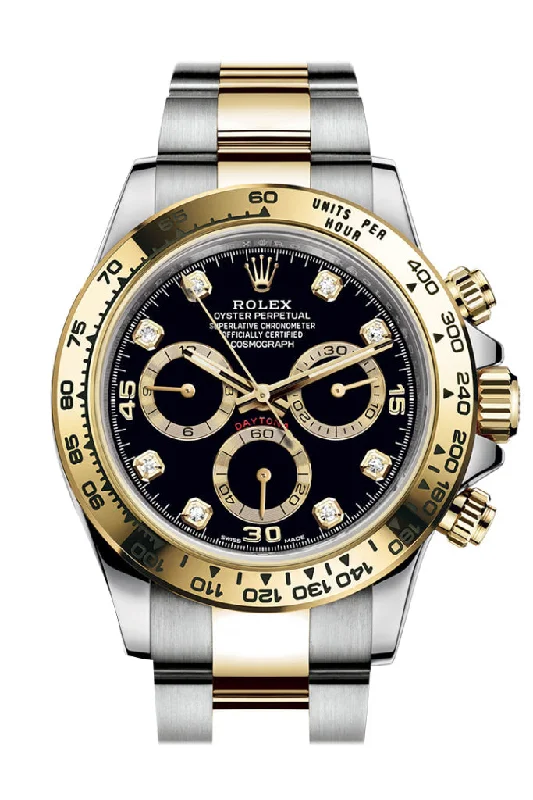 Find Rare Rolex Watches Online –Rolex Daytona 40 Black Dial Two Tone Oyster Men's Watch 116503