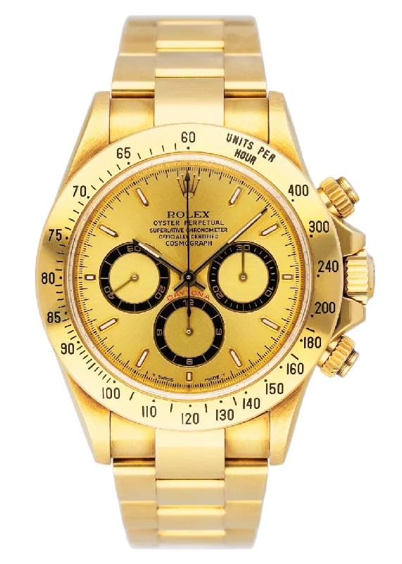 Discover Iconic Rolex Timepieces –Rolex Daytona 16528 Zenith Champagne Dial Mens Watch