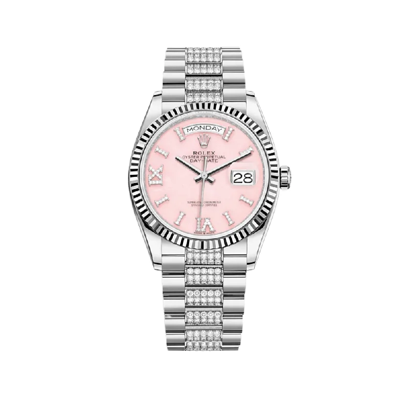 Find the Perfect Rolex Watch for You –Rolex Day-Date 128239 White Gold Pink Diamond Dial