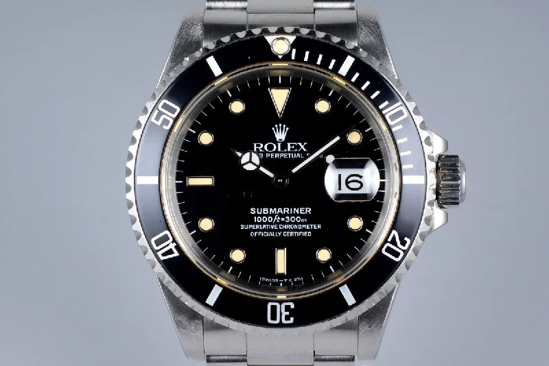 Rolex Watches: Masterpieces of Swiss Craftsmanship –1990 Rolex Submariner 16610