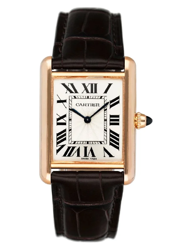 Cartier Watches: Designed for the Luxury Enthusiast –Cartier Tank Louis Large WGTA0011 18K Rose Gold Watch Box Papers