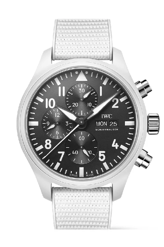 IWC Watches: Precision and Elegance –IWC Pilot Chronogragh Lake Tahoe 44 Black Dial Watch IW389105