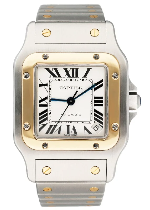 Cartier Watches: Precision Meets Perfection –Cartier Santos W20099C4 Two-Tone Mens Watch Box Papers