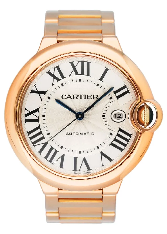 Explore the Best Cartier Watches for Investment –Cartier Ballon Bleu W69006Z2 18K Rose Gold Mens Watch Box Papers