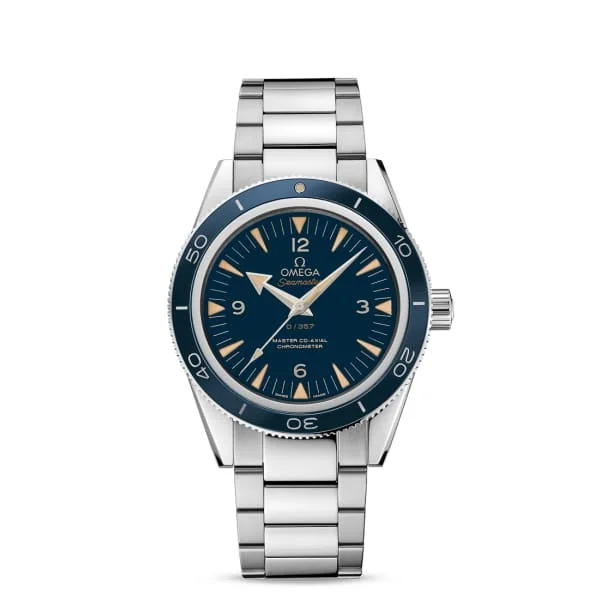 Find Omega Watches for Classic Luxury –Omega Seamaster 41mm Watch - Ref: 233.90.41.21.03.002 - Blue Index Dial, Platinum Bracelet